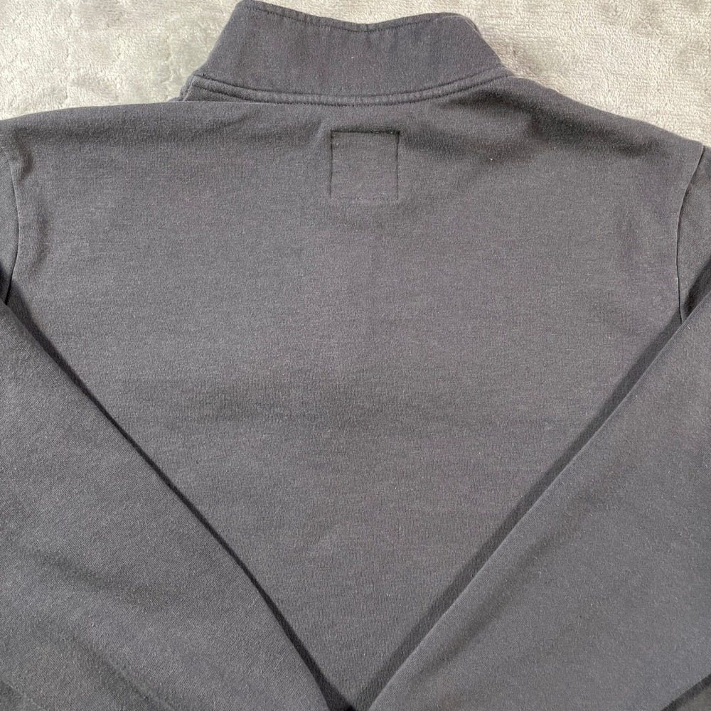 Mountain and Isles Pullover Sweatshirt Mens Medium Gray Quarter Zip Preppy - Picture 6 of 9